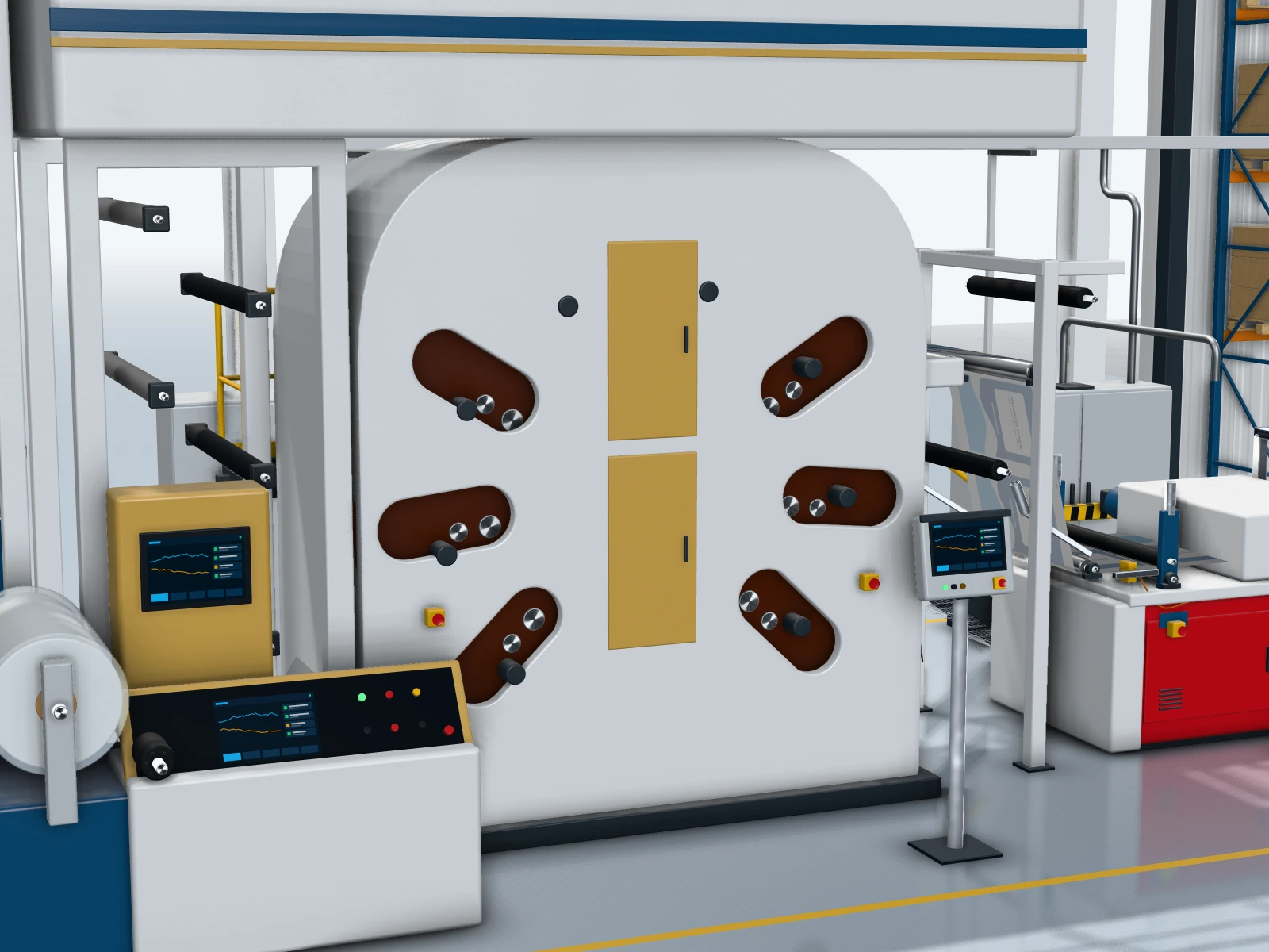 Schematic: Flexographic Printing
